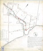 Plan du village Saint-Eustache, dressé à la réquisition de W.H. Scottler l'un des membre du Parlement Provincial et maire de la municipalité du comté des Deux-Montagnes.