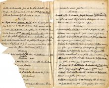 Cahier de notes de Jean-François-Régis Latraverse, médecin à Sorel