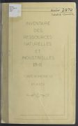 Inventaire des ressources naturelles et industrielles, 1941, comté municipal de Beauce, p. 138-145