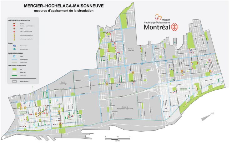 Mercier-Hochelaga-Maisonneuve, mesures d’apaisement de la circulation