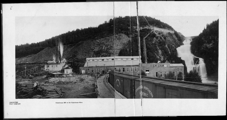Chicoutimi pulp company : Ouiatchouan mill on the Ouiatchouan river - Val-Jalbert
