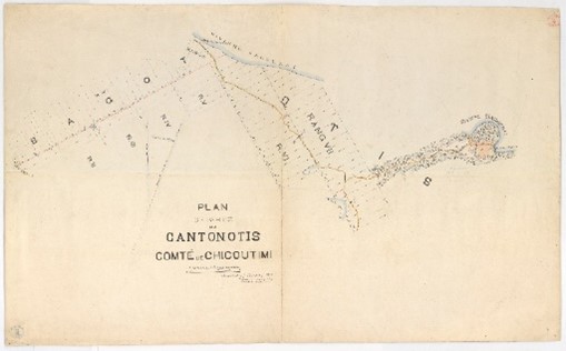 Plan de partie du canton Otis, comté de Chicoutimi